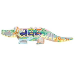 Safari Crocodile Shaped Jigsaw Puzzle - 20 Piece