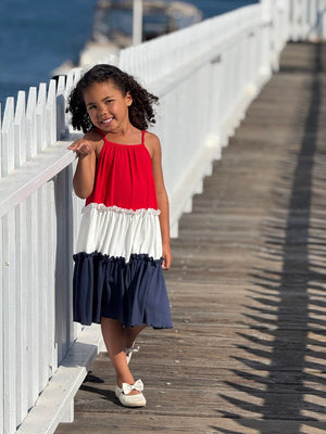 Vignette Phoebe Dress / Red White & Blue