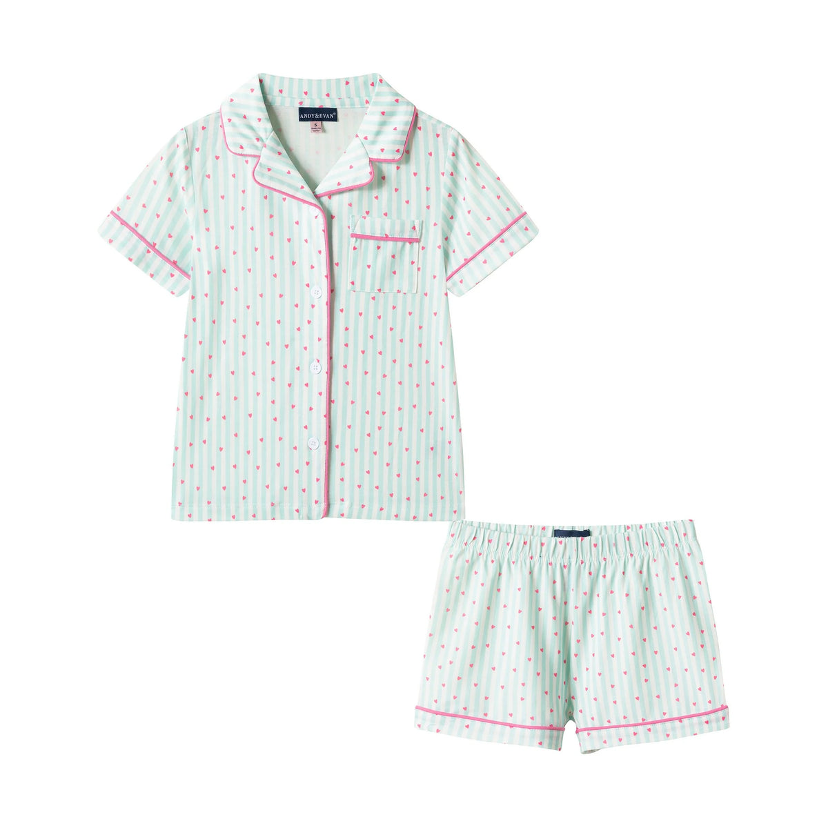 Heart Stripe Jersey PJ Set