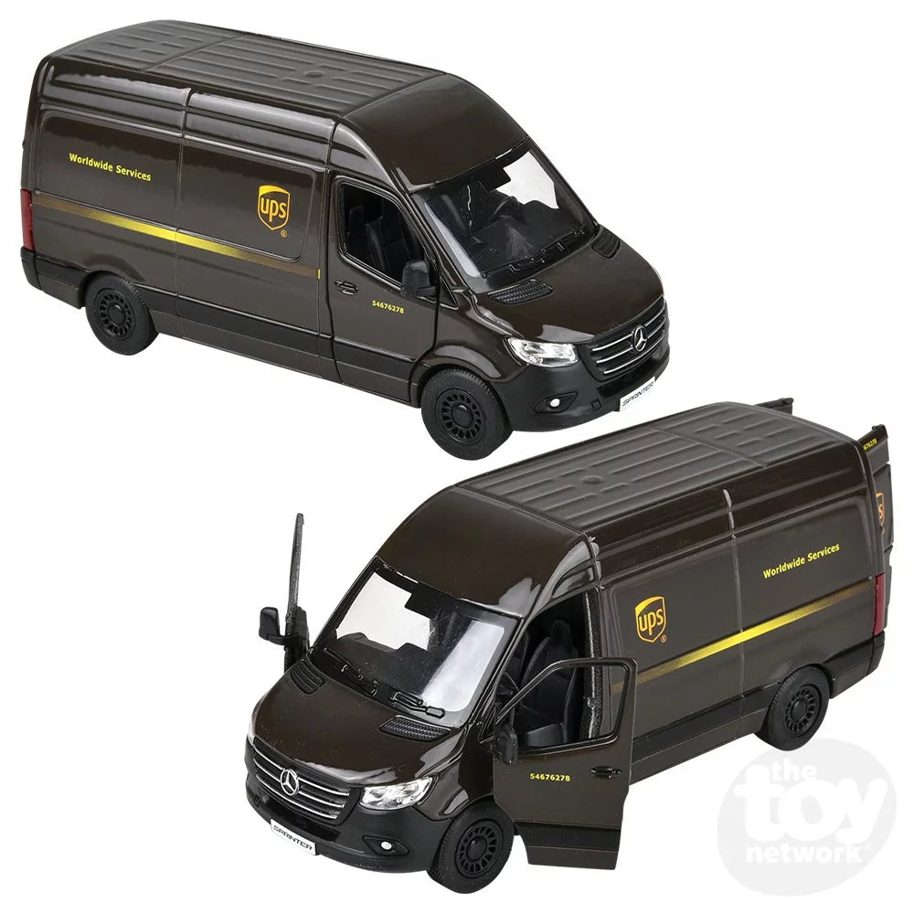 Die-Cast Pull Back UPS Delivery Van