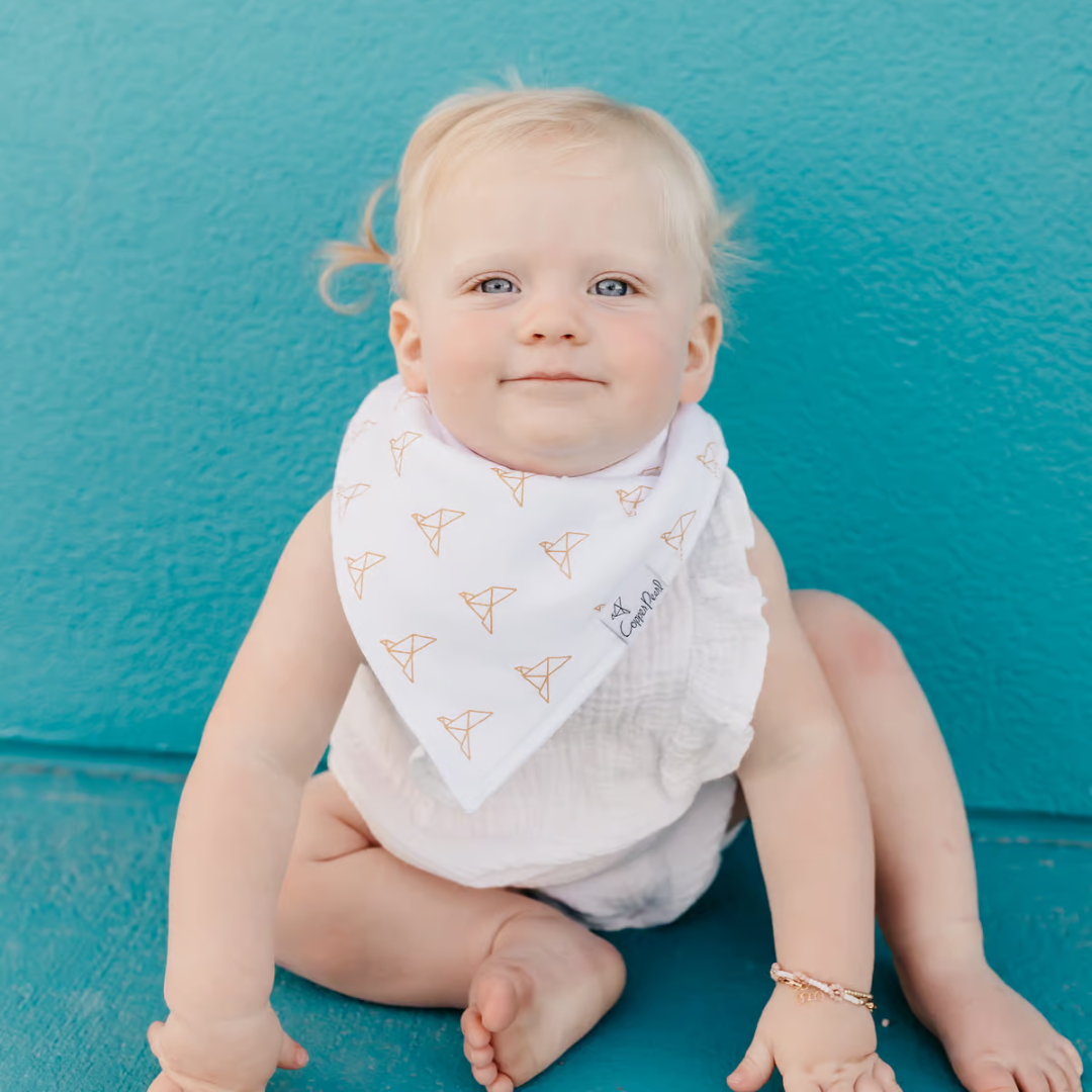 Copper Pearl Bandana Bibs / Haven