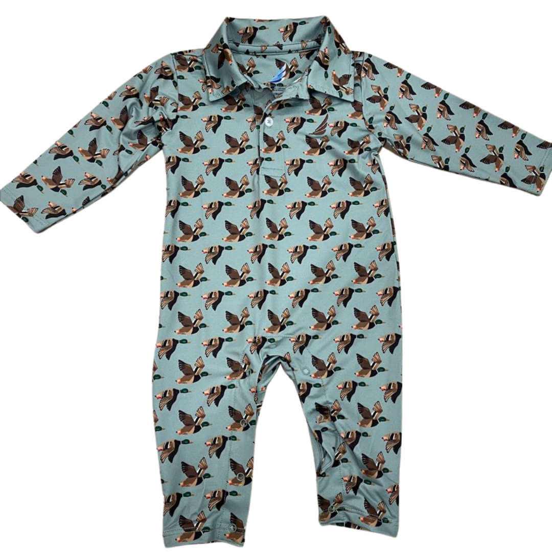American Fit Kids Banks Performance Romper / Duck Mix