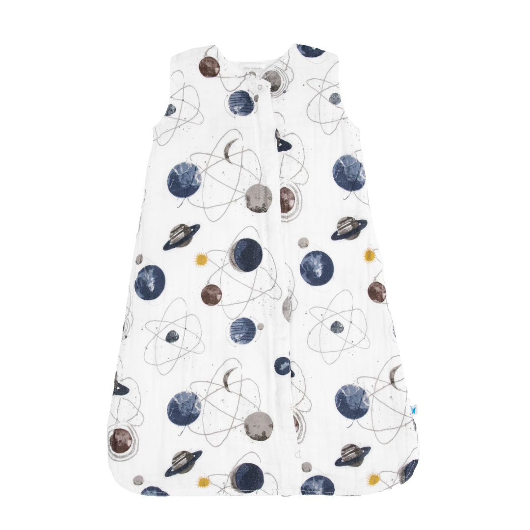 Little Unicorn Cotton Muslin 1.1 TOG Sleep Bag / Planetary