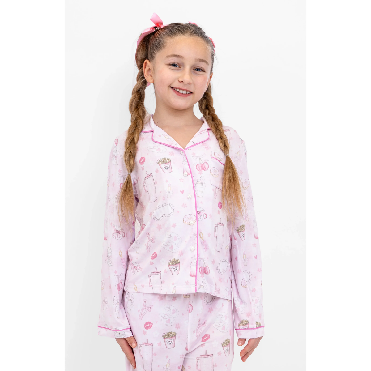 Blush Club Girl's Long Sleeve Jersey PJ Set