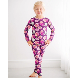 Lev Baby Toddler Lounge Set / Amara Pink Floral