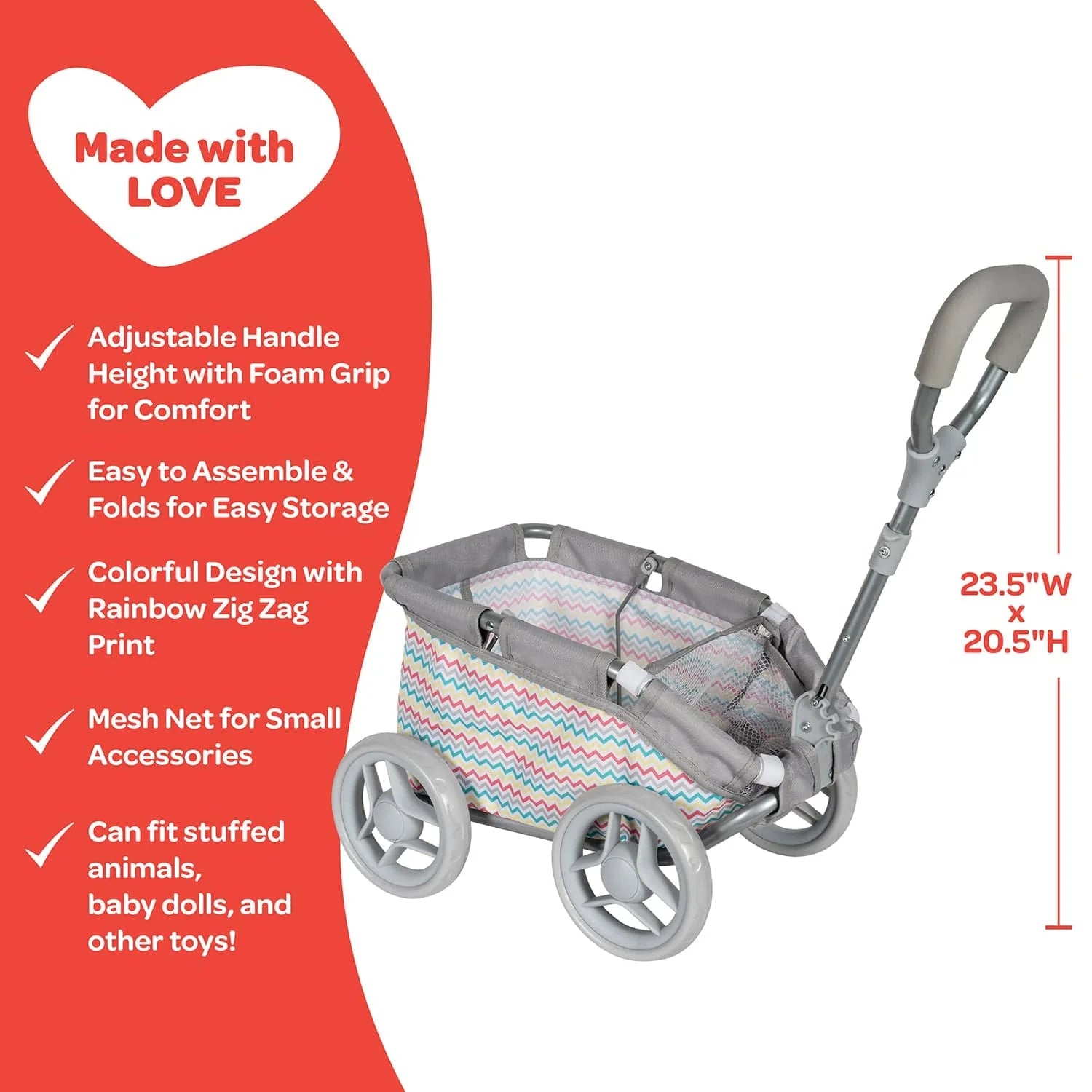 Adora Baby Doll Wagon / Rainbow Zig Zag