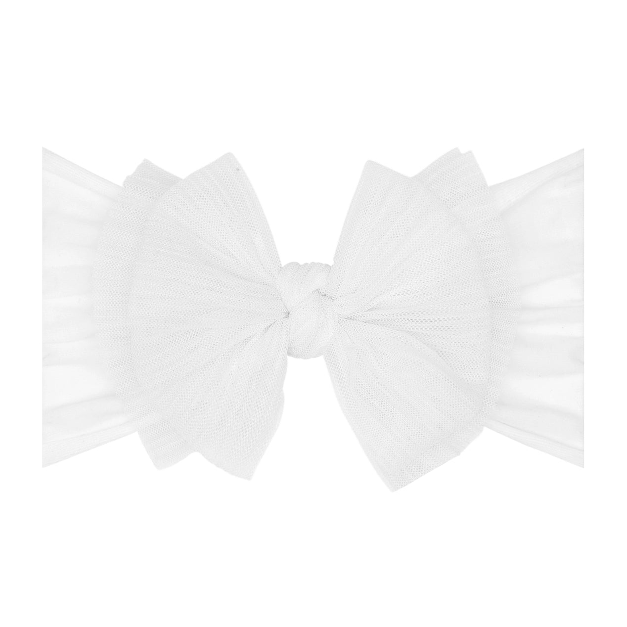 Tulle FAB Headband / Pleated White