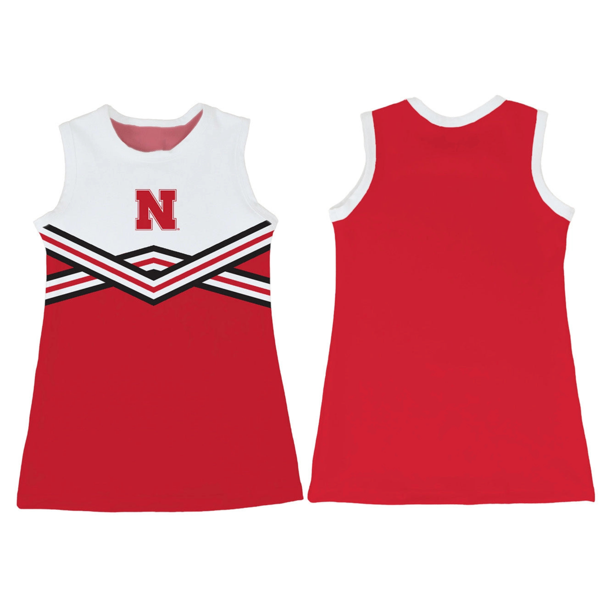University of Nebraska Huskers Sleeveless Cheerleader A Line Dress