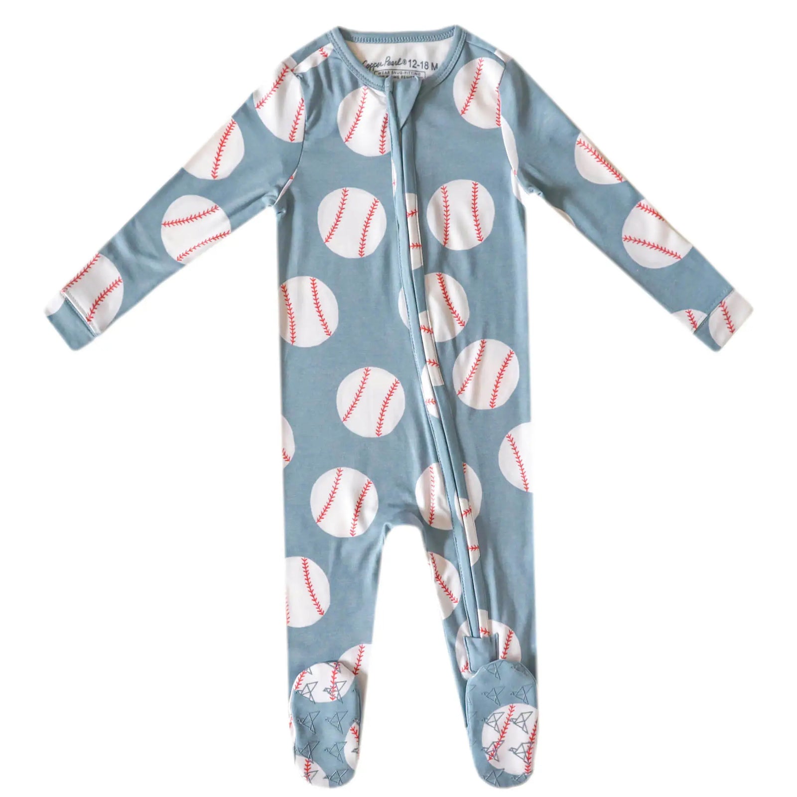 Copper Pearl Zip-Up Footie / Slugger