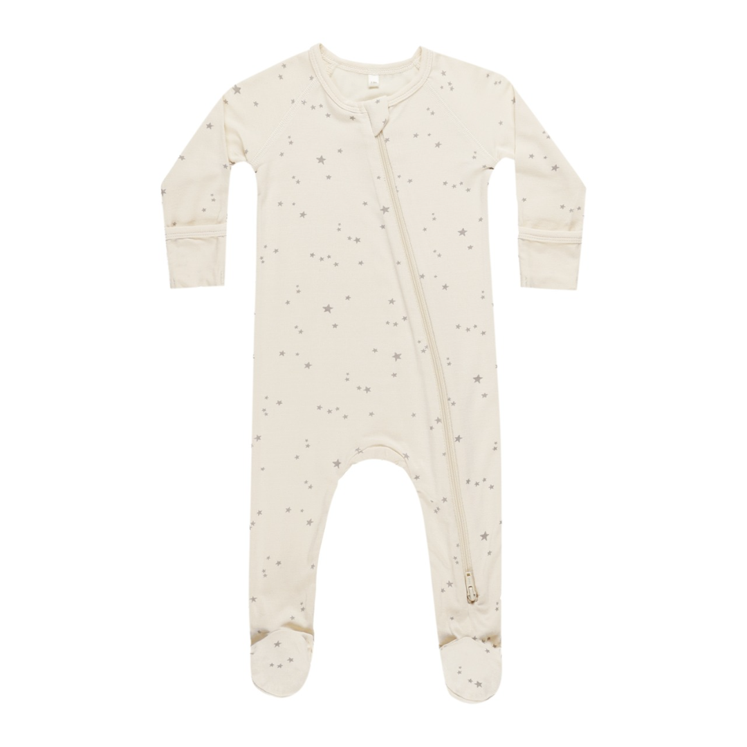 Quincy Mae Bamboo Zip Footie / Twinkle