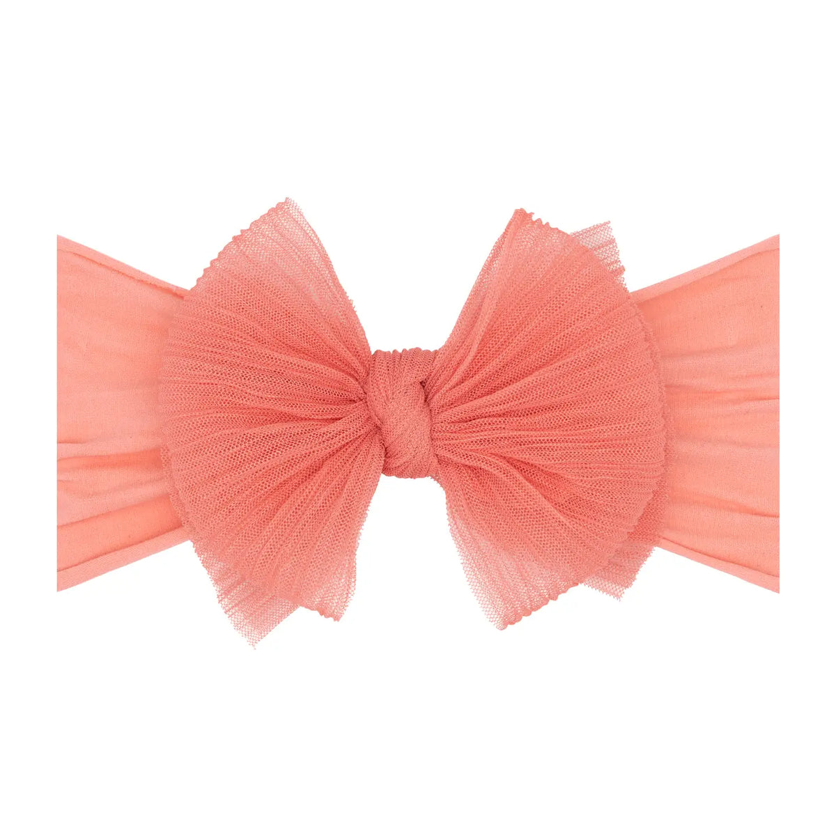 Tulle FAB Headband / Pleated Coral