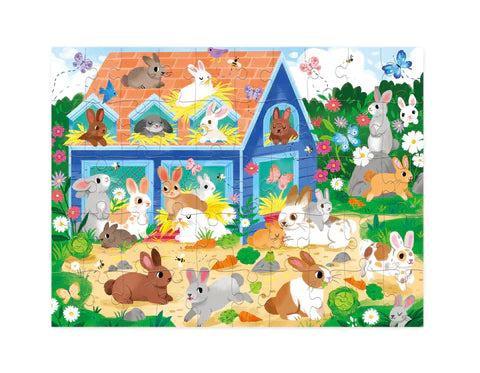 Crocodile Creek Bunny House Puzzle - 50 Pc.