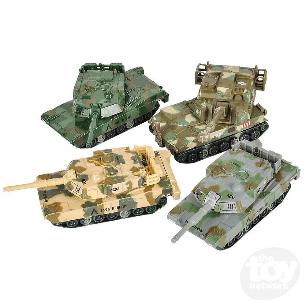 Die-Cast Pull Back Tank - Assorted