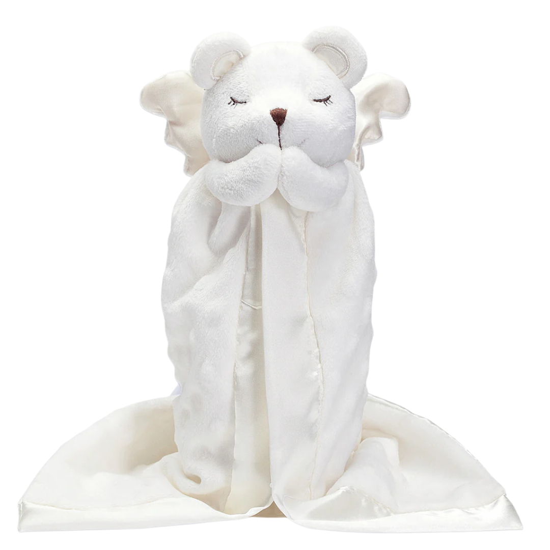 Elegant Baby Prayer Bear Mini Blankie