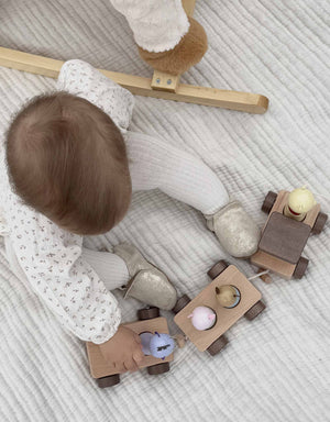 Robeez Softsole Shoes / Gold Pretty Pearl