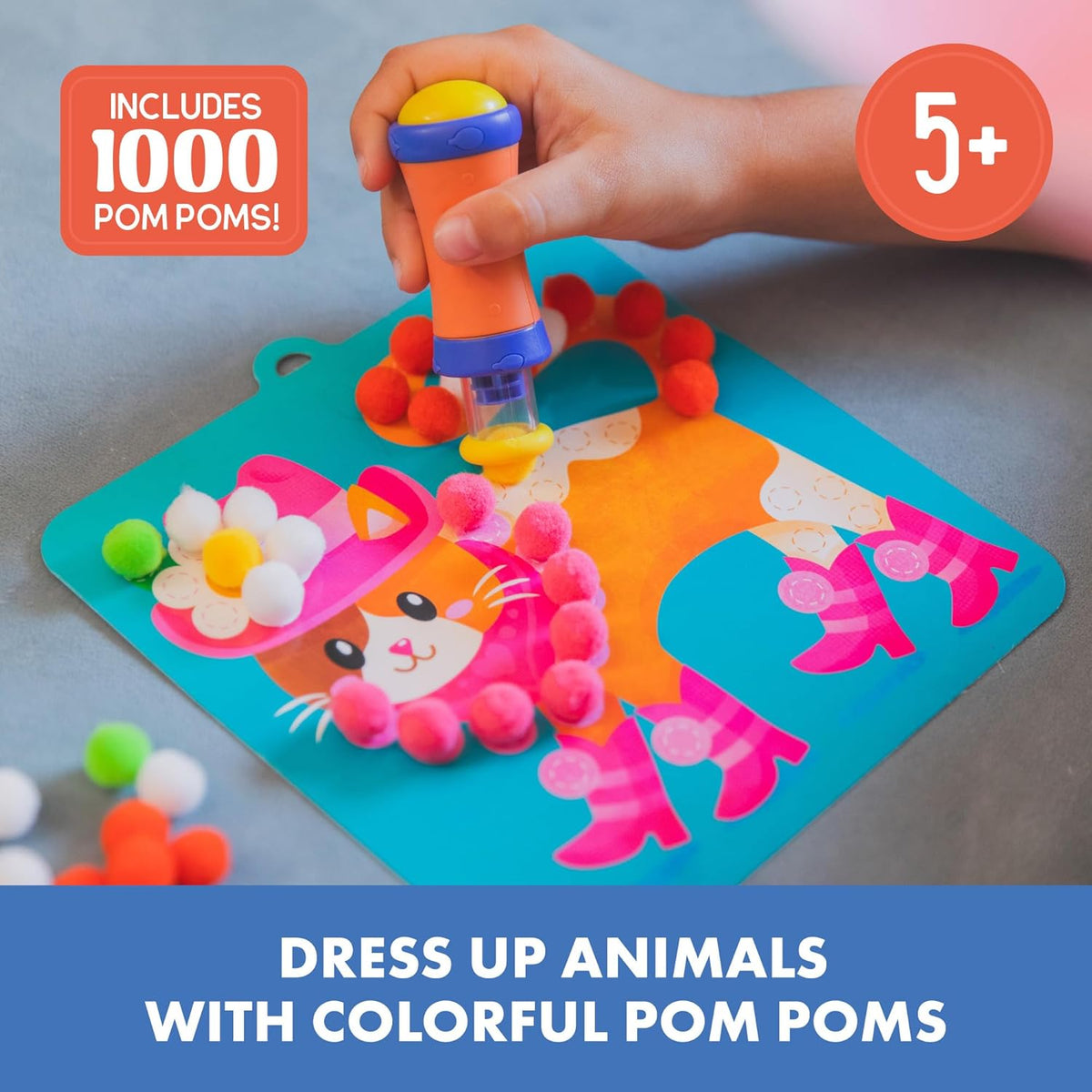Pom Pom Popper Kit - Animal Dress Up