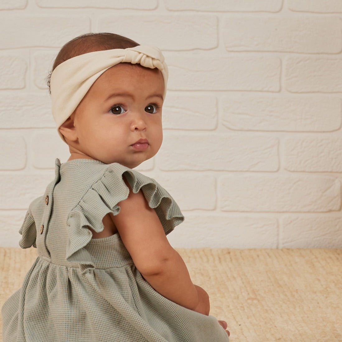 Quincy Mae Knotted Headband / Ivory
