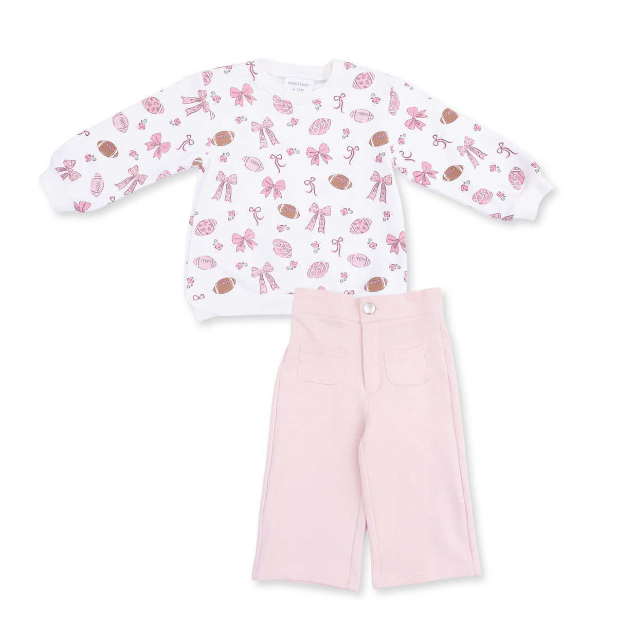 Footballs + Bows Oversized Sweatshirt and Pant Set