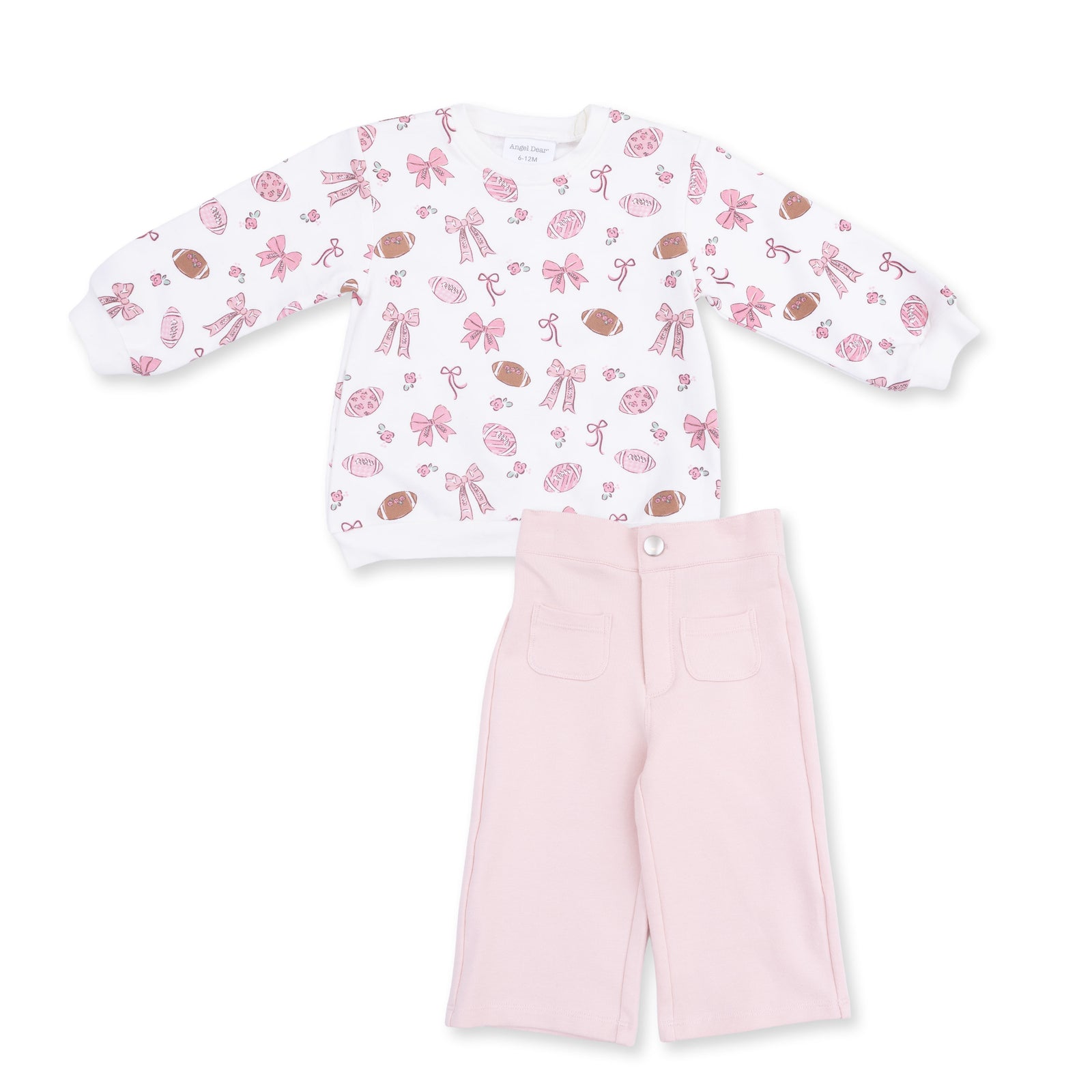 Footballs + Bows Oversized Sweatshirt and Pant Set