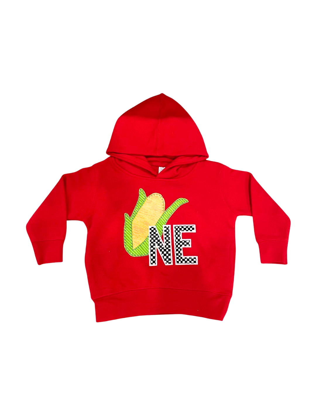 Checkered NE & Corn Hoodie - 9/10