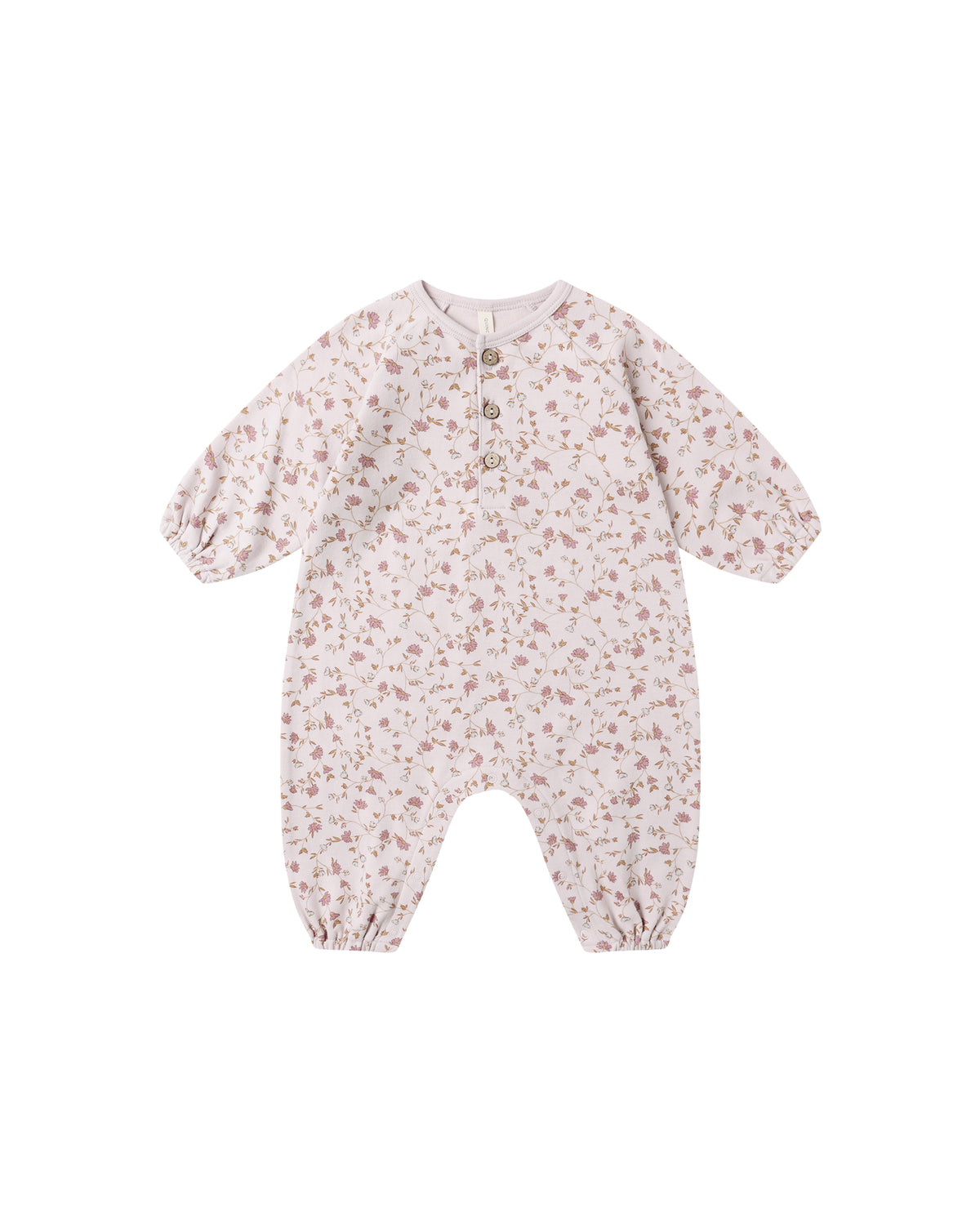Quincy Mae Henley Bubble Jumpsuit / Garden