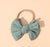 Cable Knit Bow Headband - Sea Green