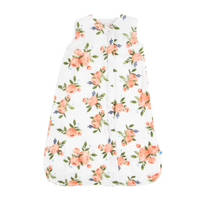 Little Unicorn Cotton Muslin 1.1 TOG Sleep Bag / Watercolor Roses
