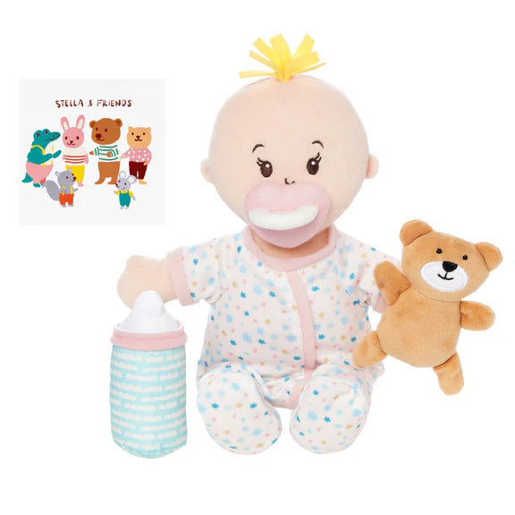 Love, Baby Stella Sleepy Time Set - Peach Doll