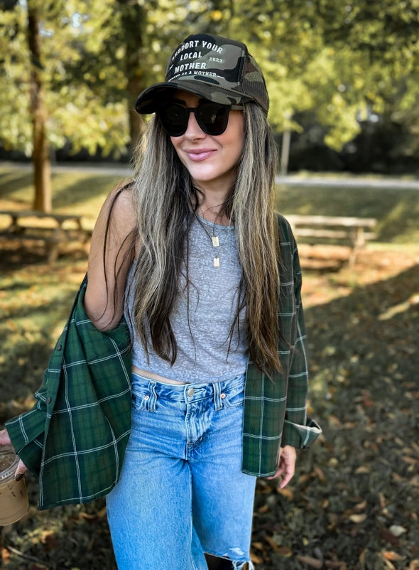 Support Your Local Mother Trucker Hat / Camo