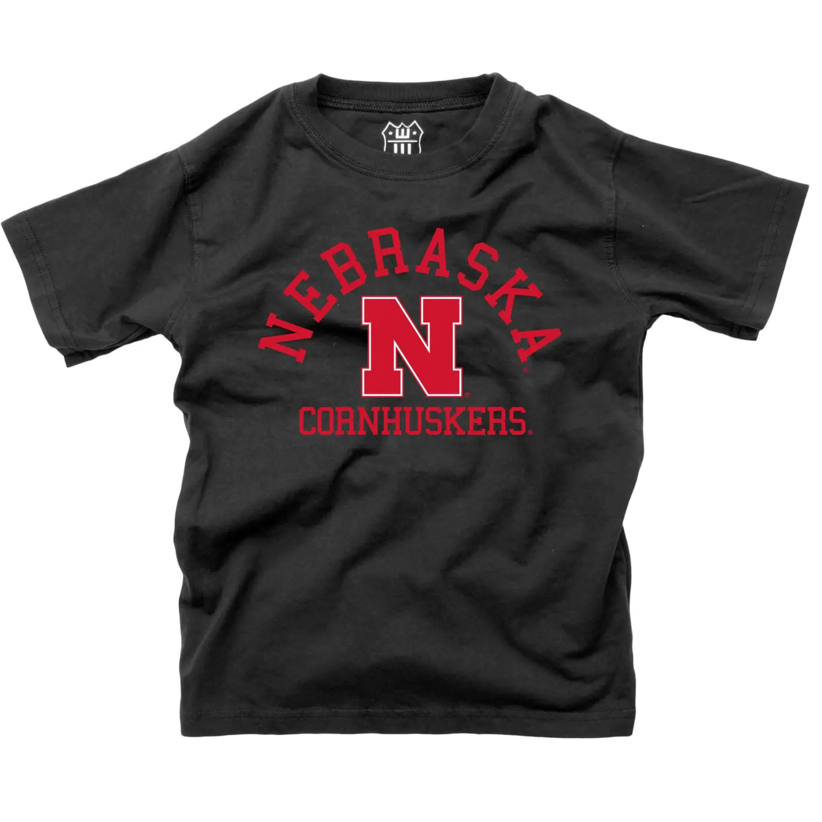 Nebraska Cornhuskers Organic Cotton Tee Shirt / Black