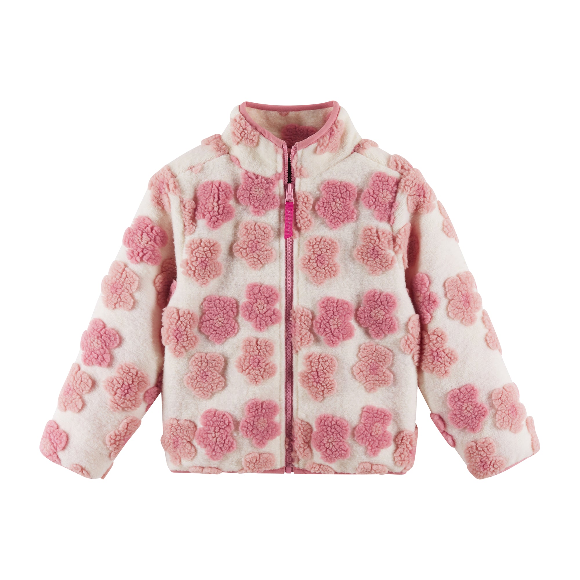 Pink Floral Sherpa Jacket