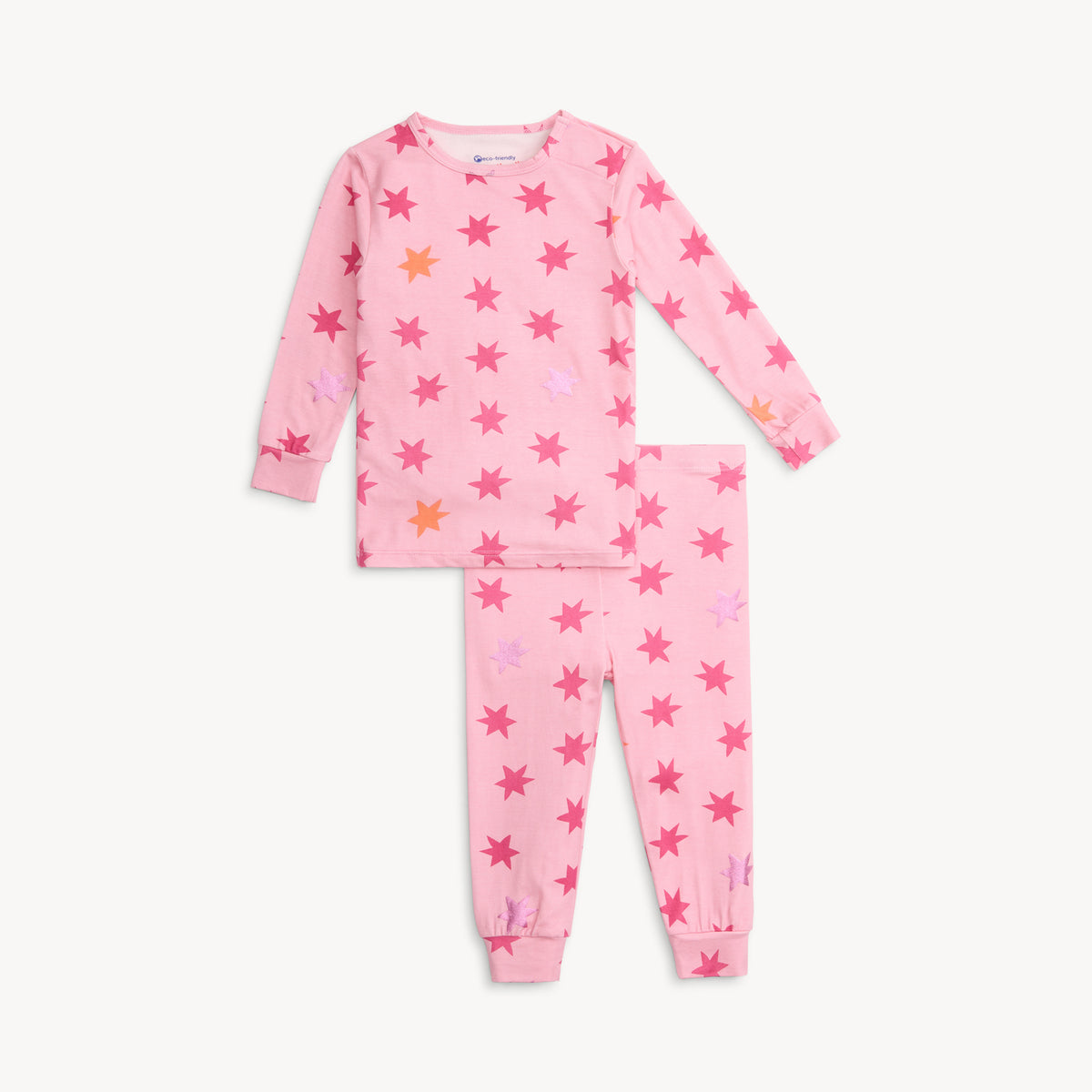 Magnetic Me Modal Long Sleeve Pajama Set / Pink Cosmic Confetti