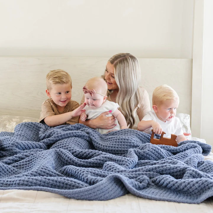 Saranoni Waffle Knit XL Throw Blanket (60"x80")