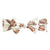 Copper Pearl Knit Headband Bow / Blitz