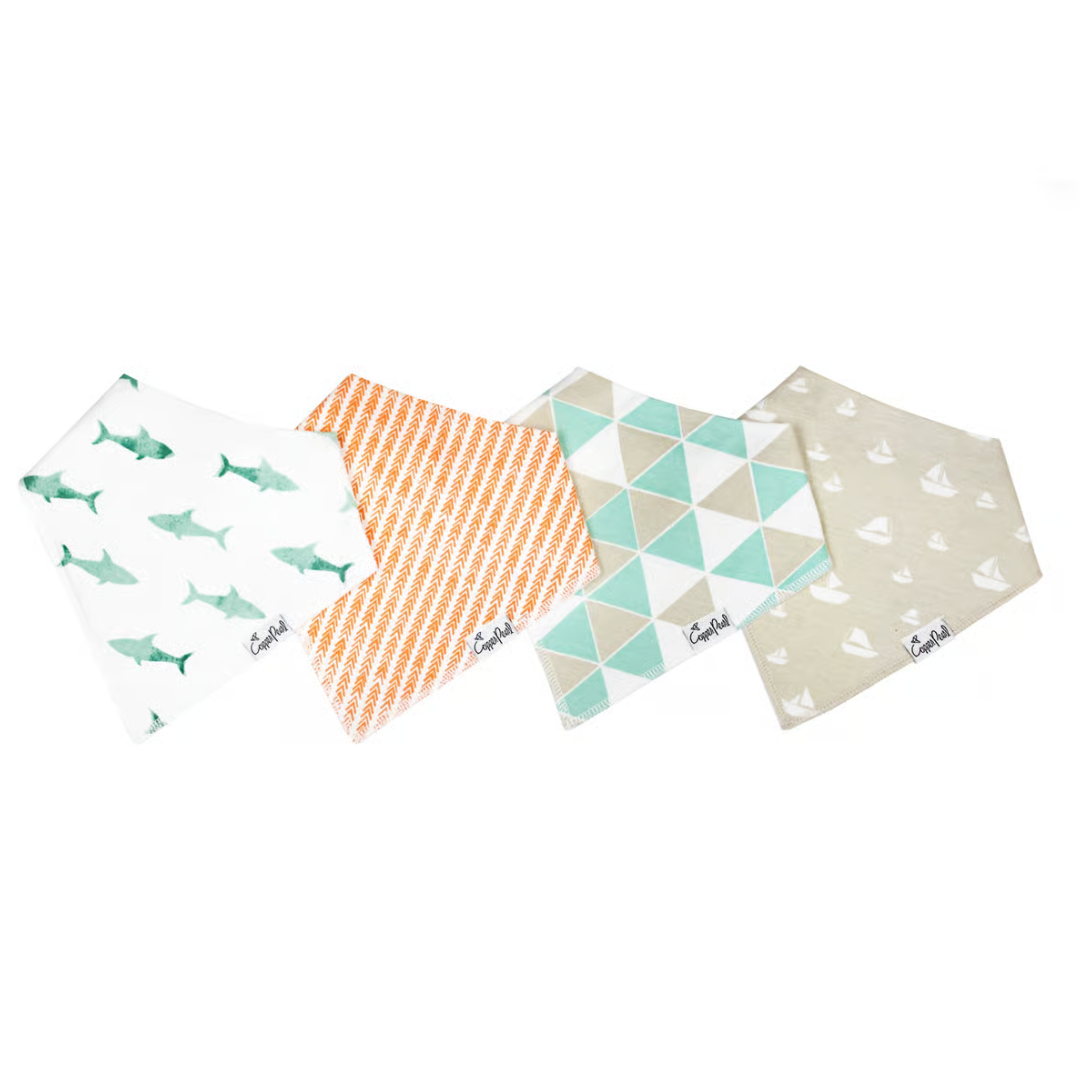 Copper Pearl Bandana Bibs / Pacific