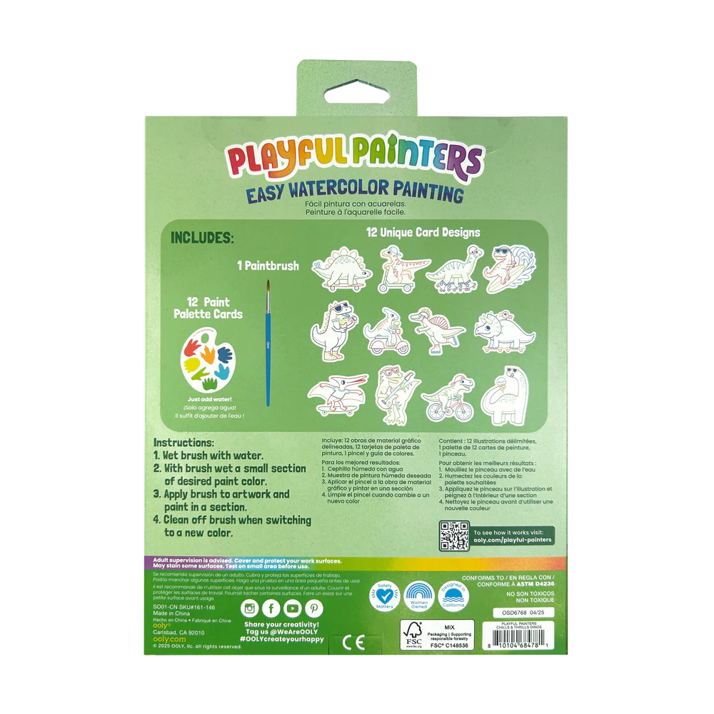 Ooly Playful Painters: Easy Watercolor Painting Kit