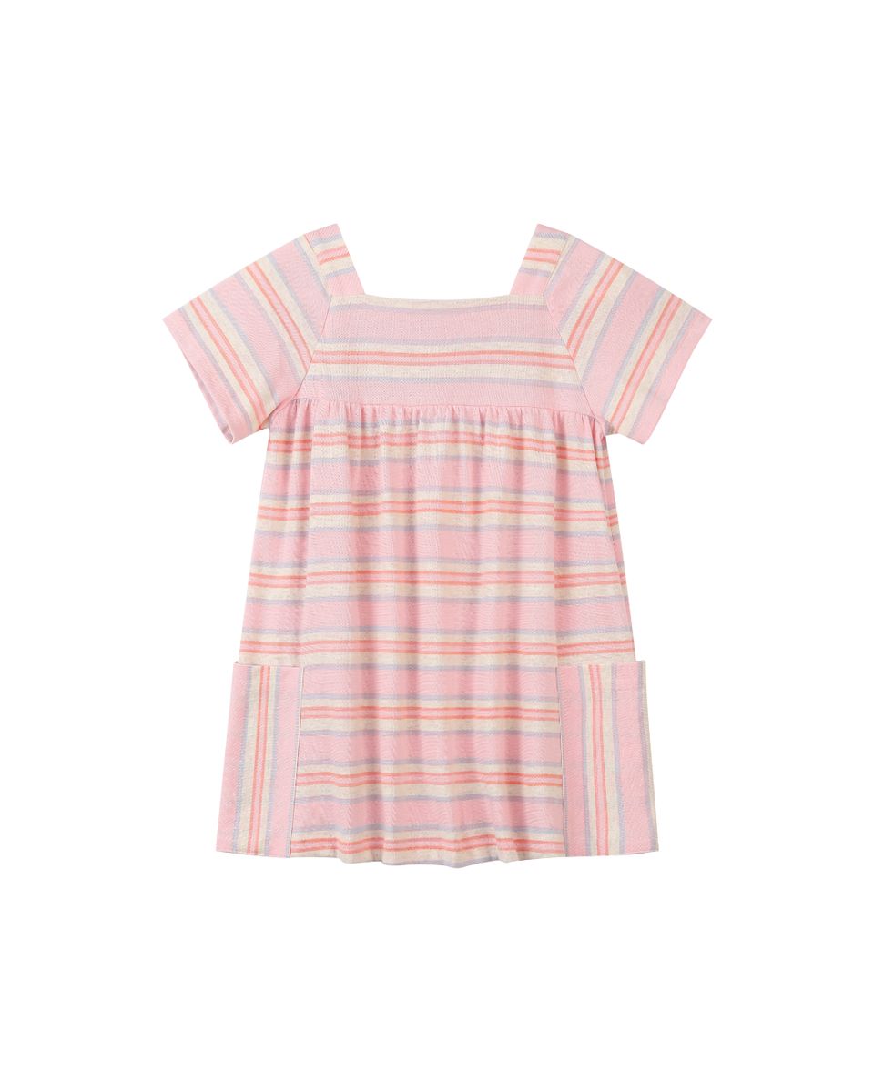 Vignette Rylie Dress / Pink Stripe