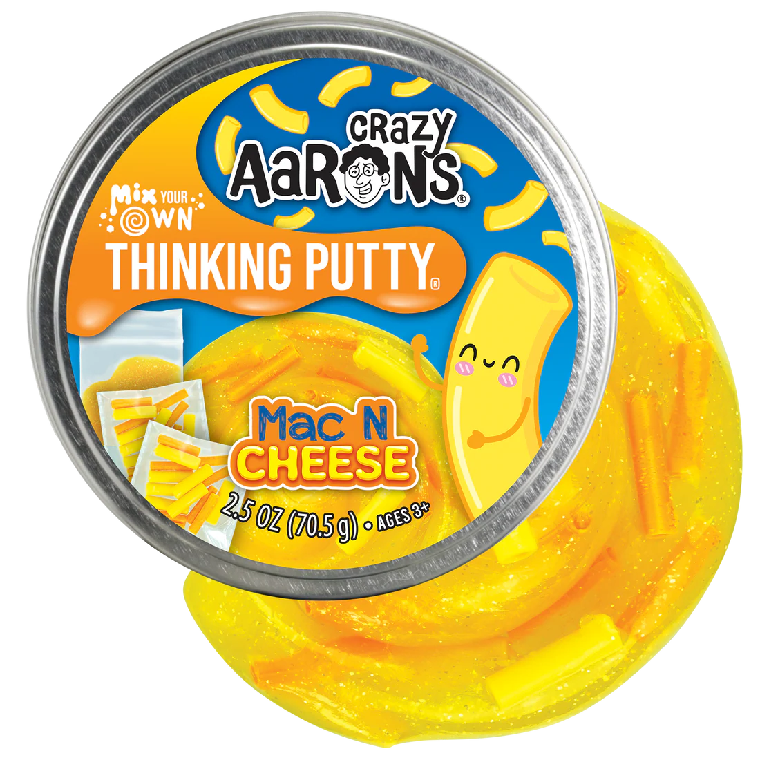 Crazy Aaron's Thinking Putty Mix Your Own / Mac & Cheese