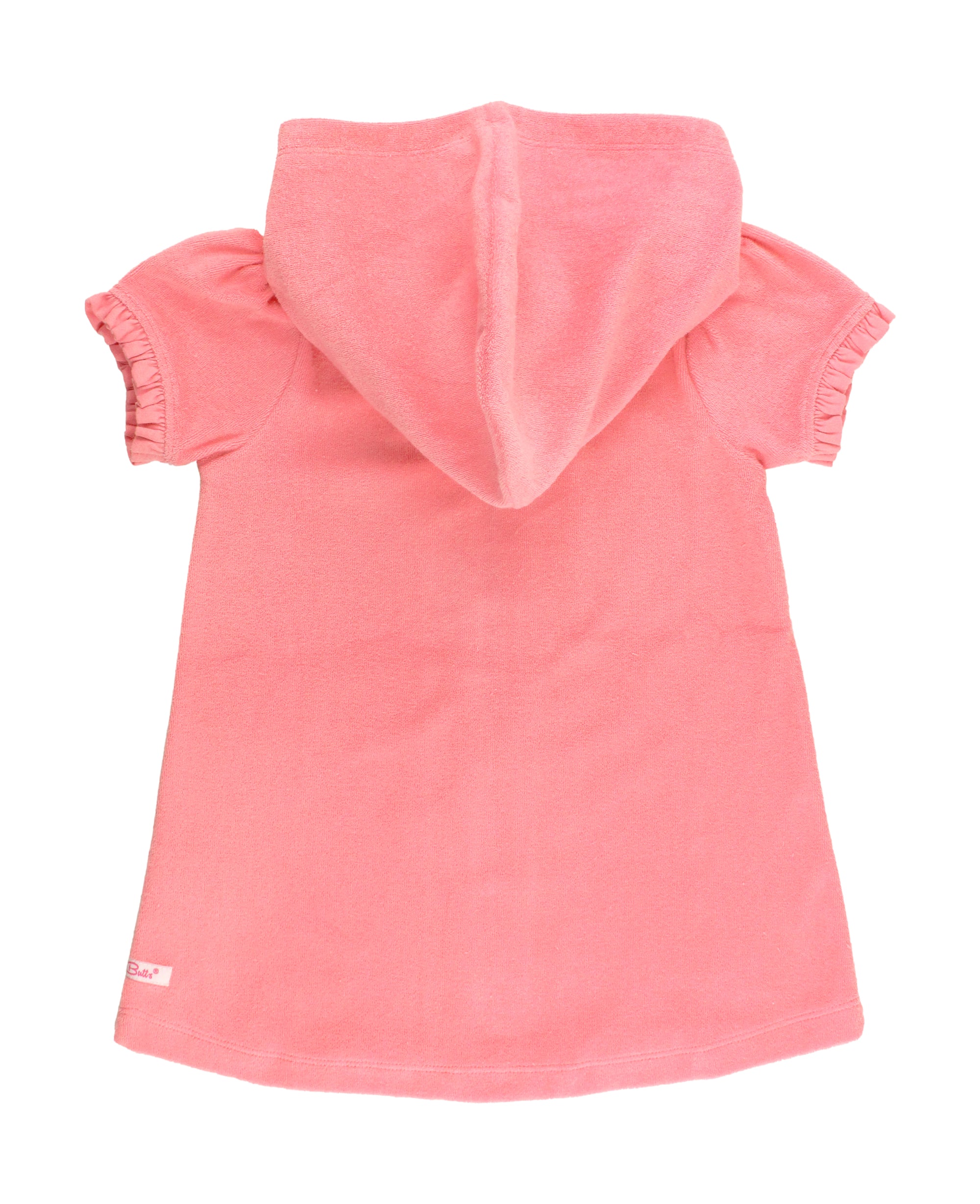 RuffleButts Bubblegum Pink Terry Full-Zip Cover Up