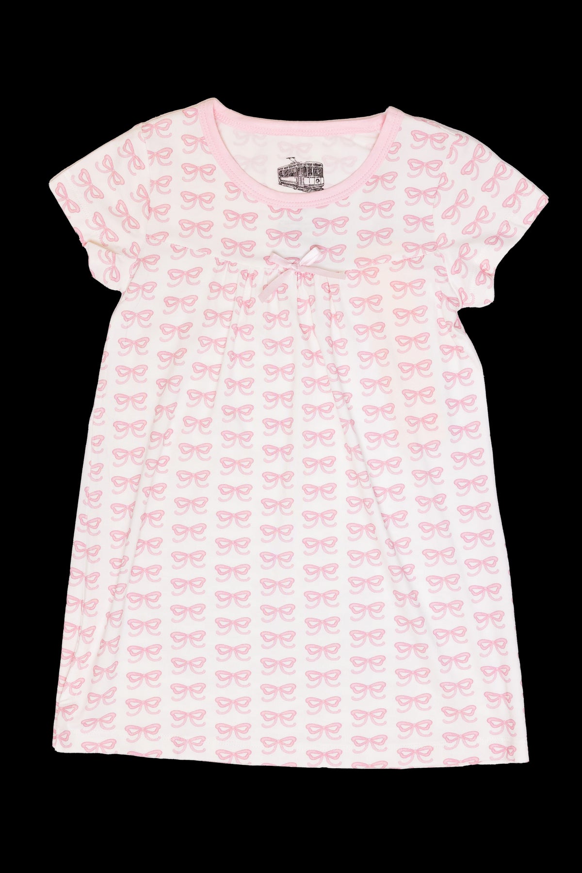 Short-Sleeve Bamboo Dress / Bows