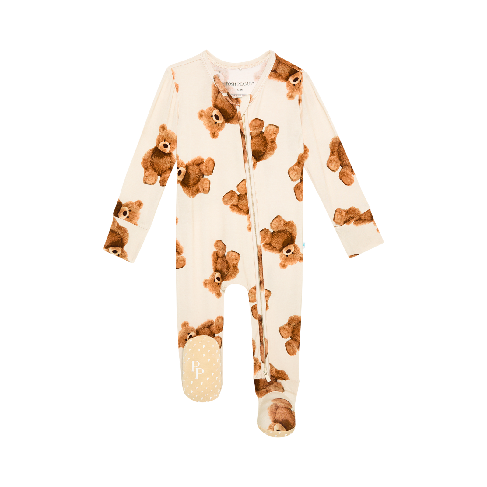 POSH PEANUT PETEY BOyS LONG SLEEVE FOOTIE 9-12m newest