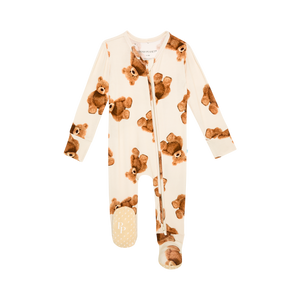 Posh Peanut Zippered Footie / Freddy Teddy