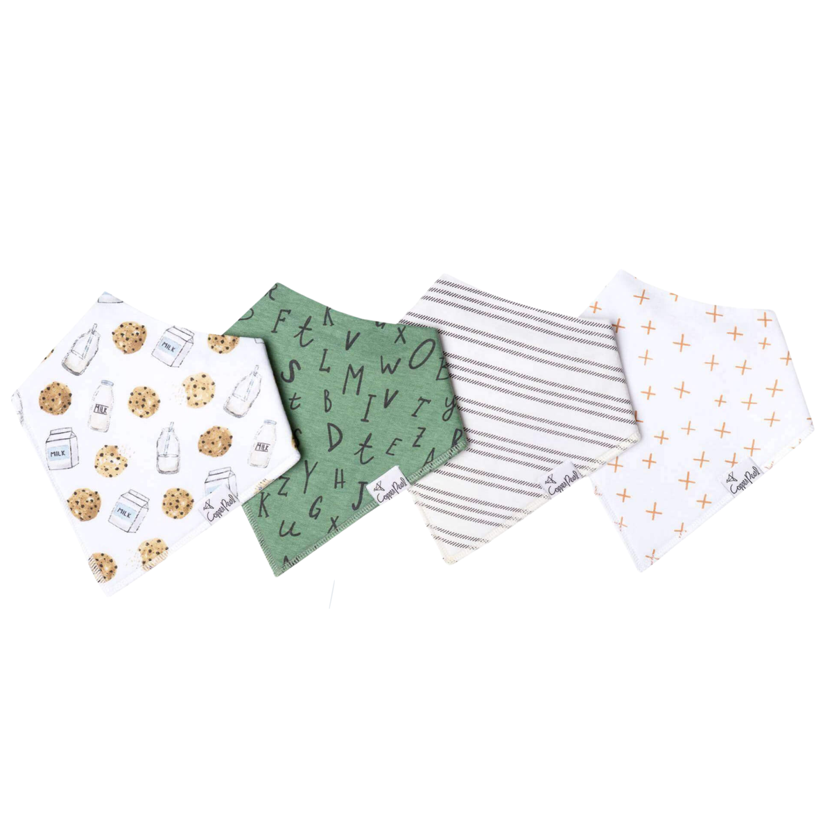 Copper Pearl Bandana Bib 4-Pack / Chip