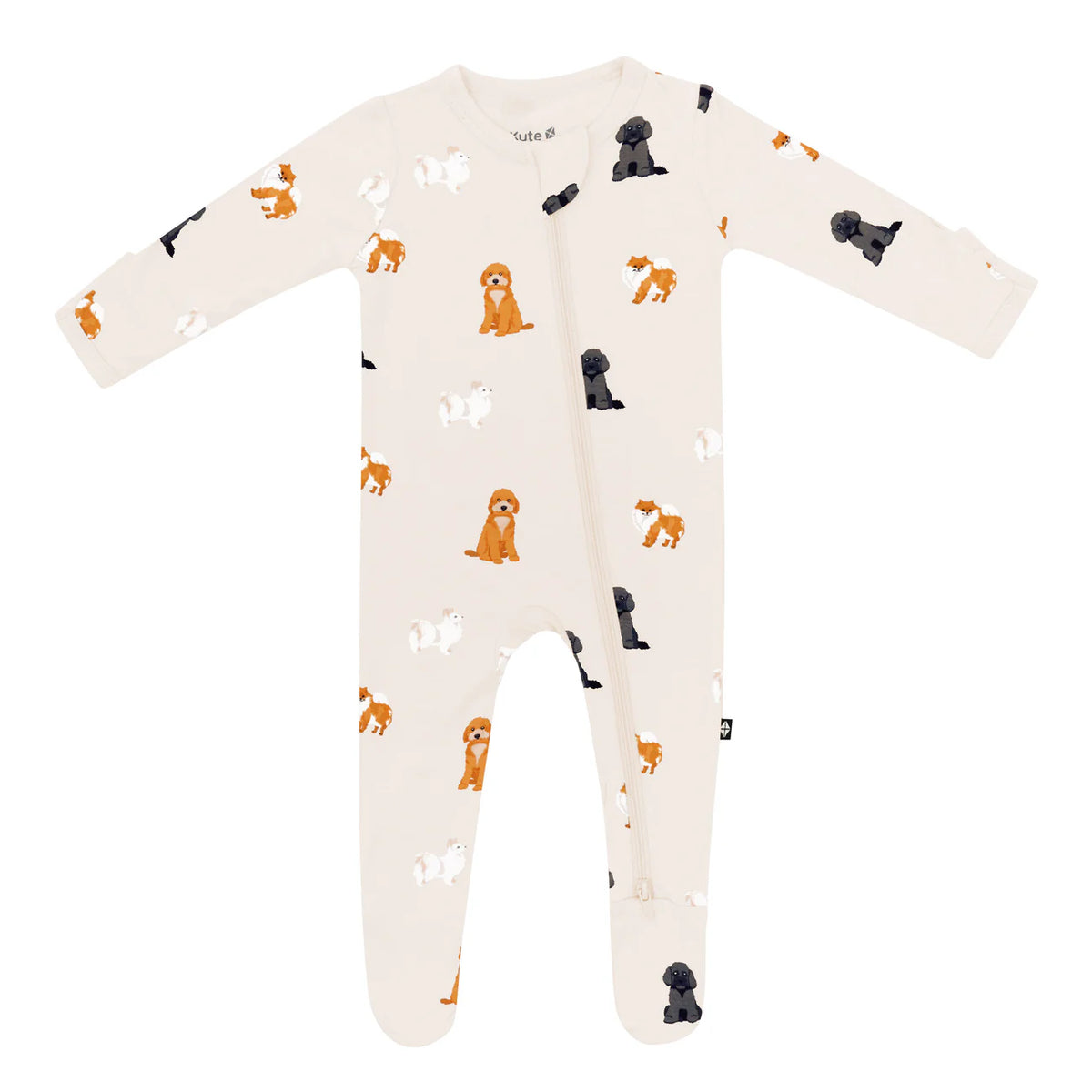 Kyte Baby Zippered Footie / Fluffy Dog