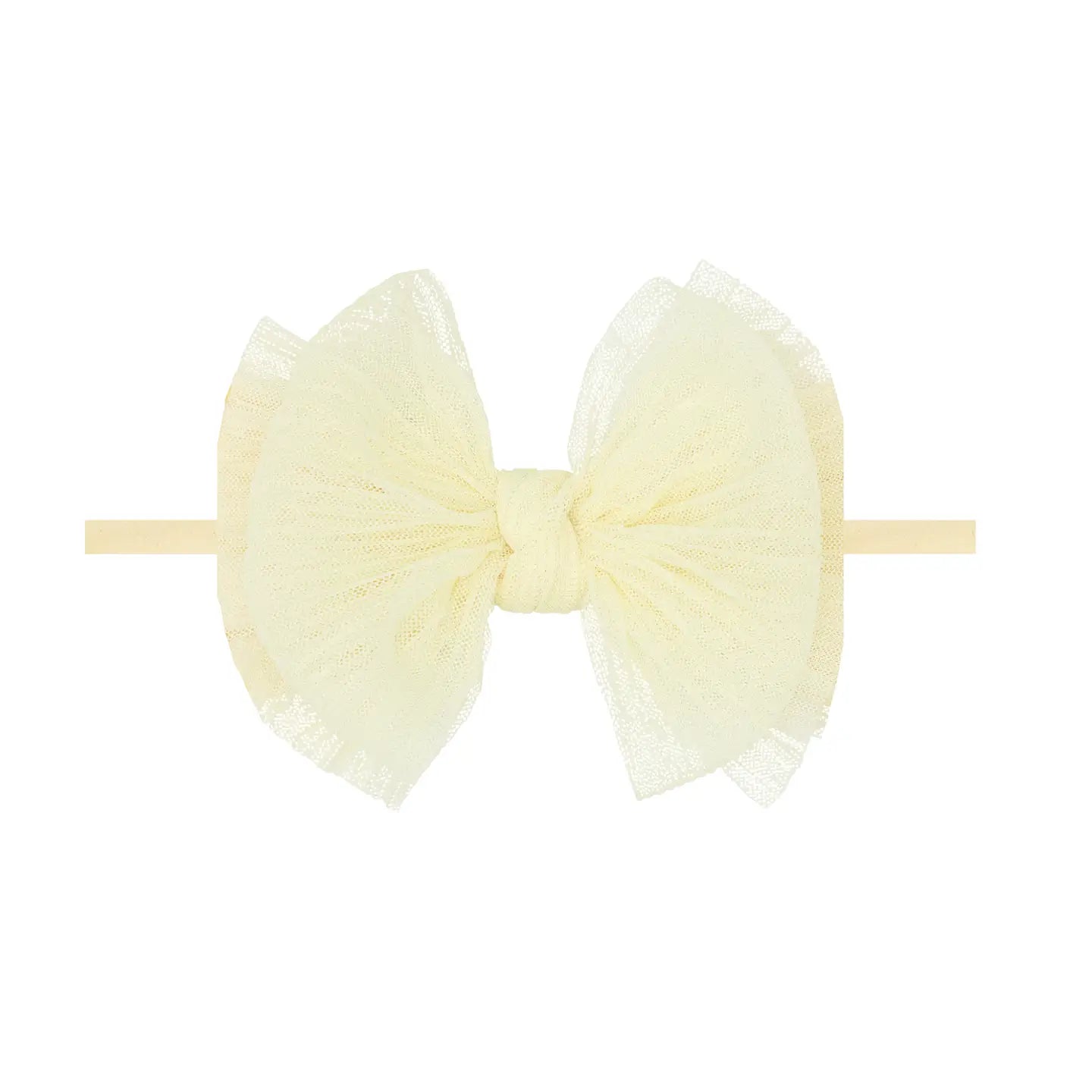 Tulle FAB Skinny Headband / Pleated Daffodil