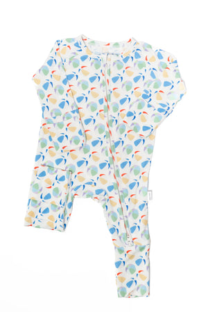 Convertible Zip Sleep Romper / Beach Balls