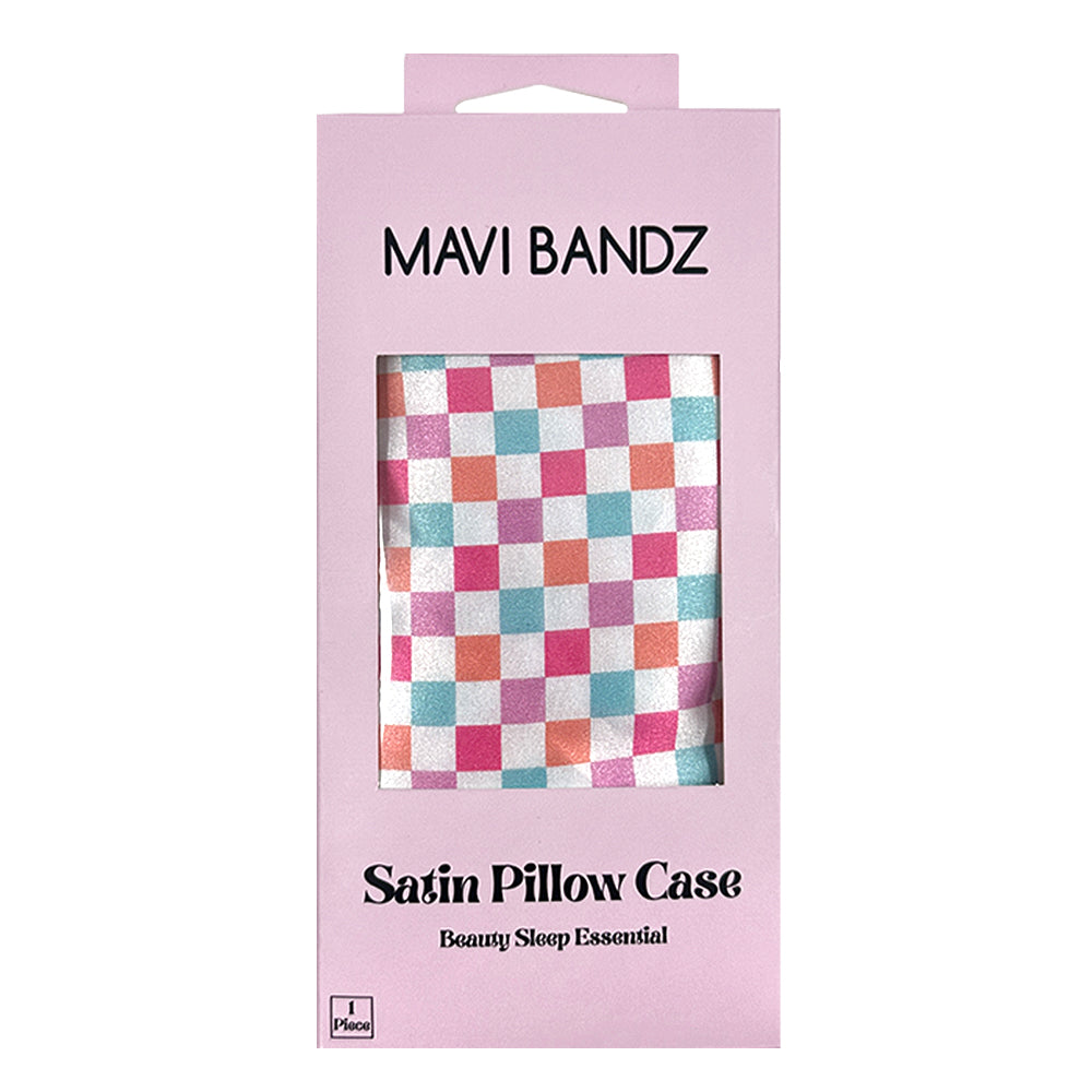 Satin Pillow Case - Checkered
