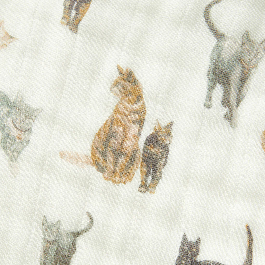 Milkbarn Contour Four Layer Burp Cloth / Cat