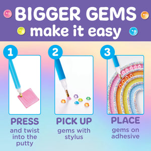 Bubble Gems Super Sticker - Rainbow