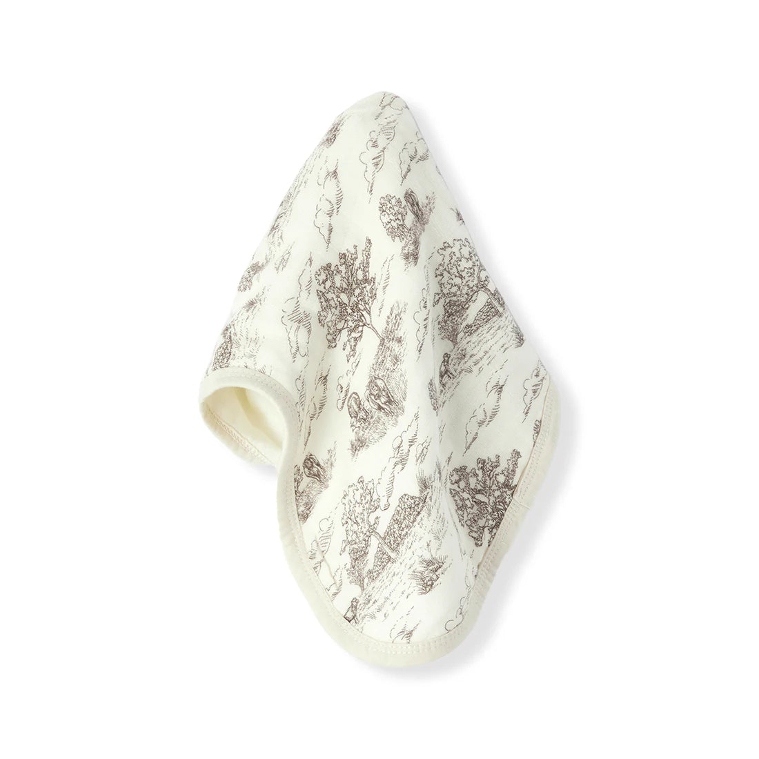Milkbarn Contour Four Layer Burp Cloth / Country Toile